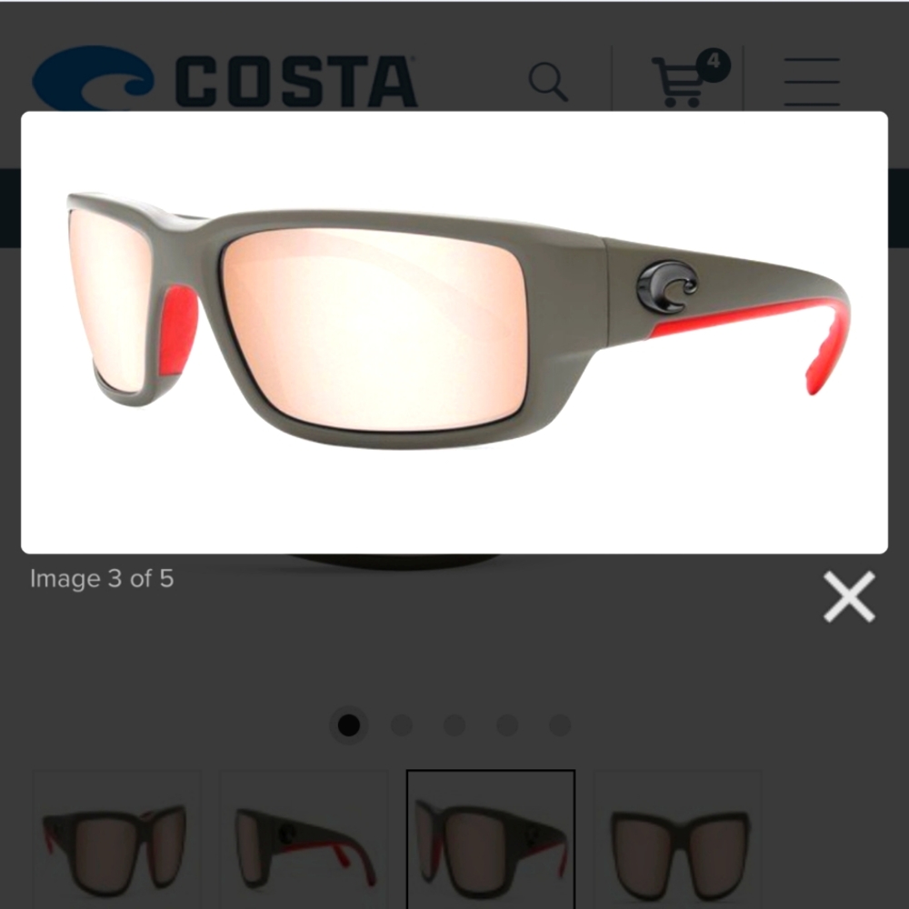 Costa Del Mar Fantail Glass Lens 580G